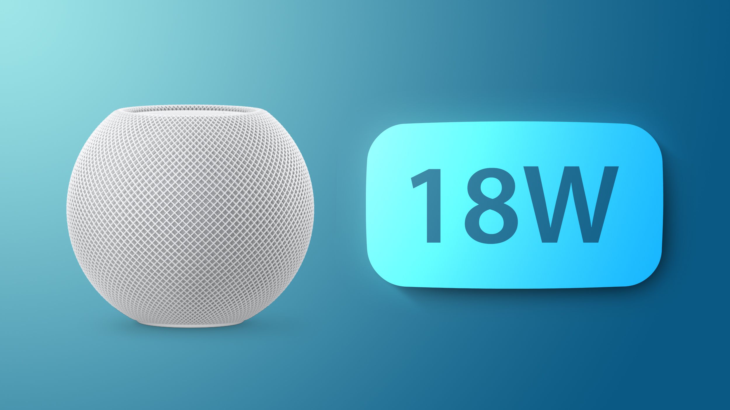 HomePod Mini now works with select 18W chargers after the 14.3 software update