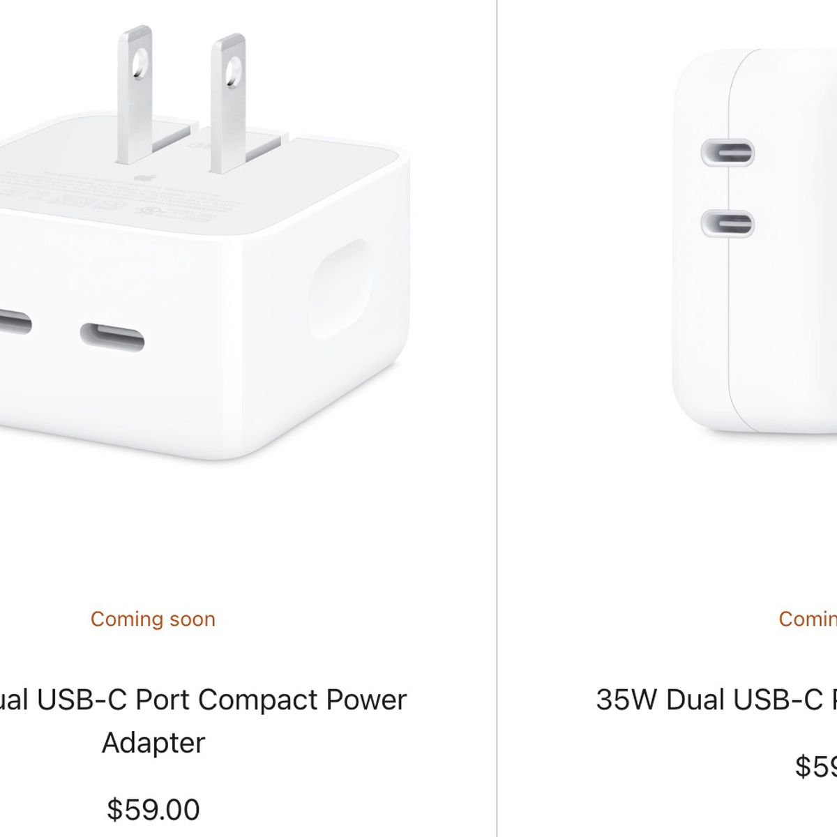 Apple Releasing 35W Power Adapter With Dual USB-C Ports in 