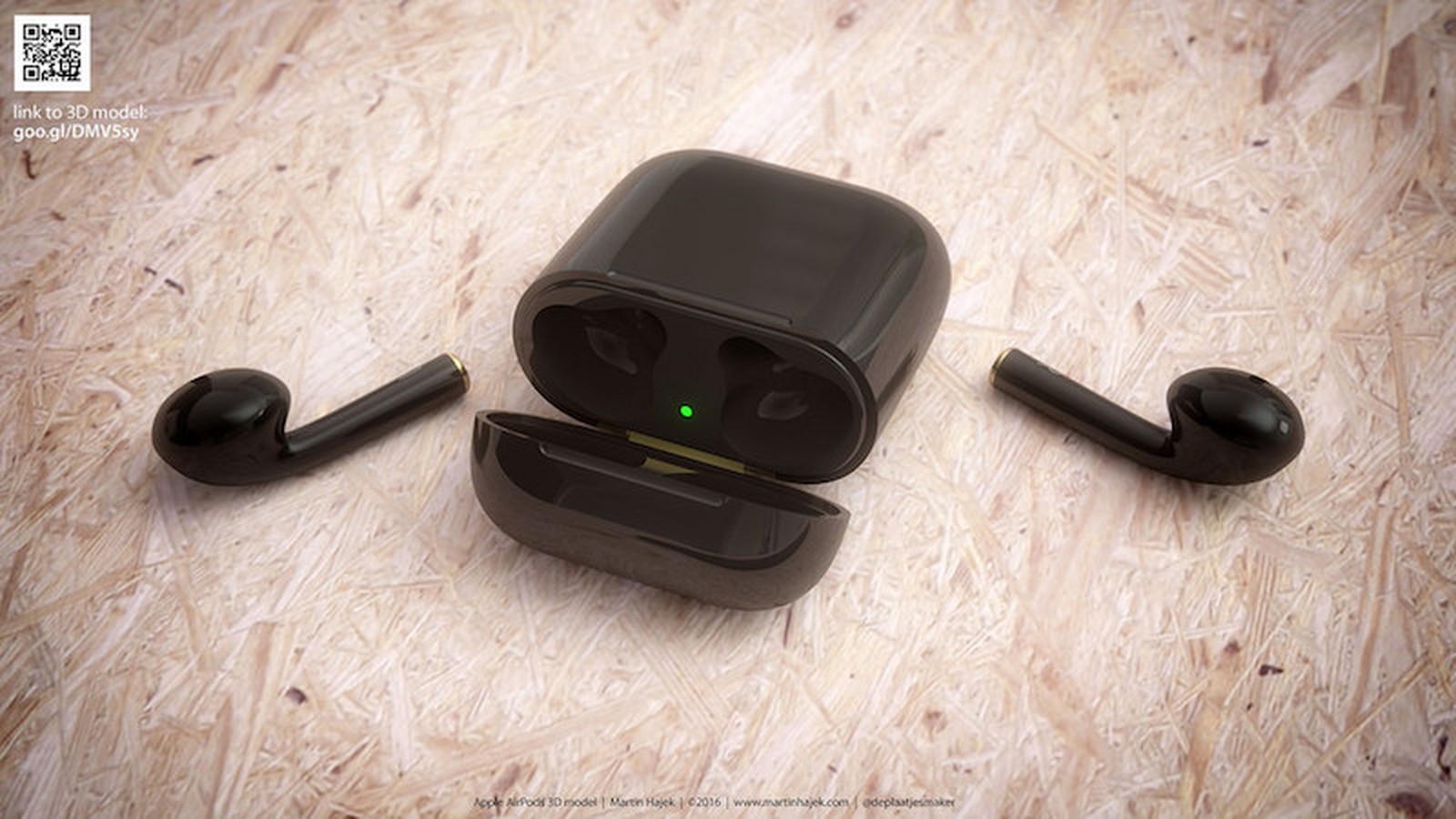 Download Mockups Show AirPods in Apple's New Jet Black Color - MacRumors