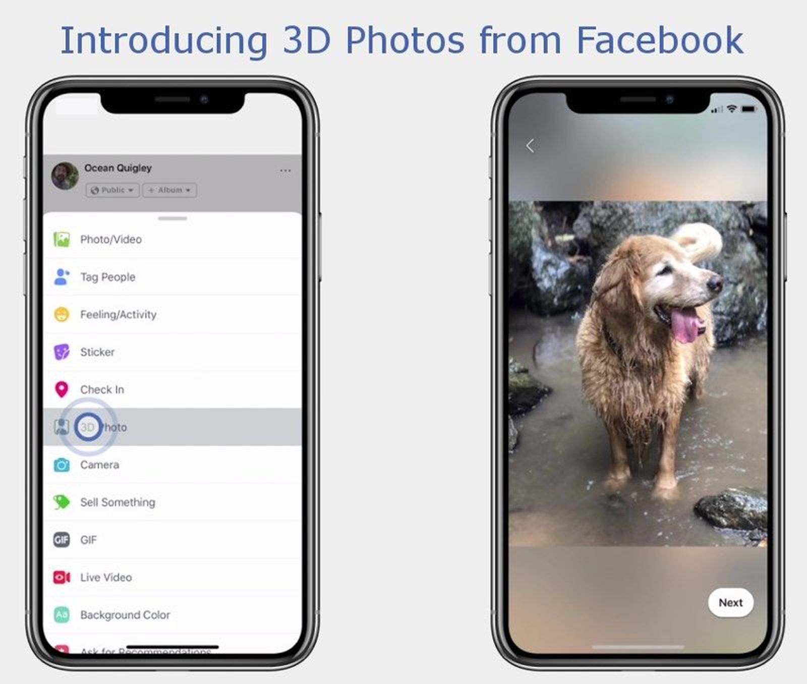 Facebook Launches 3D Photos Feature That Uses Portrait Mode Images From