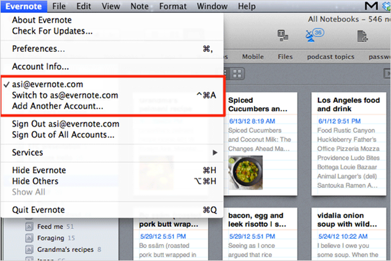 Evernote Adds Account Switching in Update to Mac Version - MacRumors