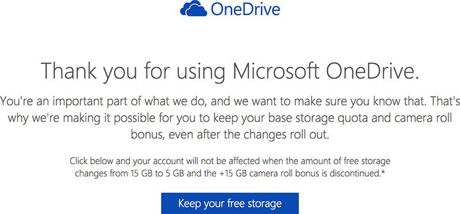 Microsoft Allowing OneDrive Users On Free Tier To Keep 15GB Free ...