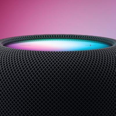 HomePod 2 Midnight Closeup Feature Purple Blue
