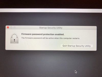 set a firmware password on your mac 5