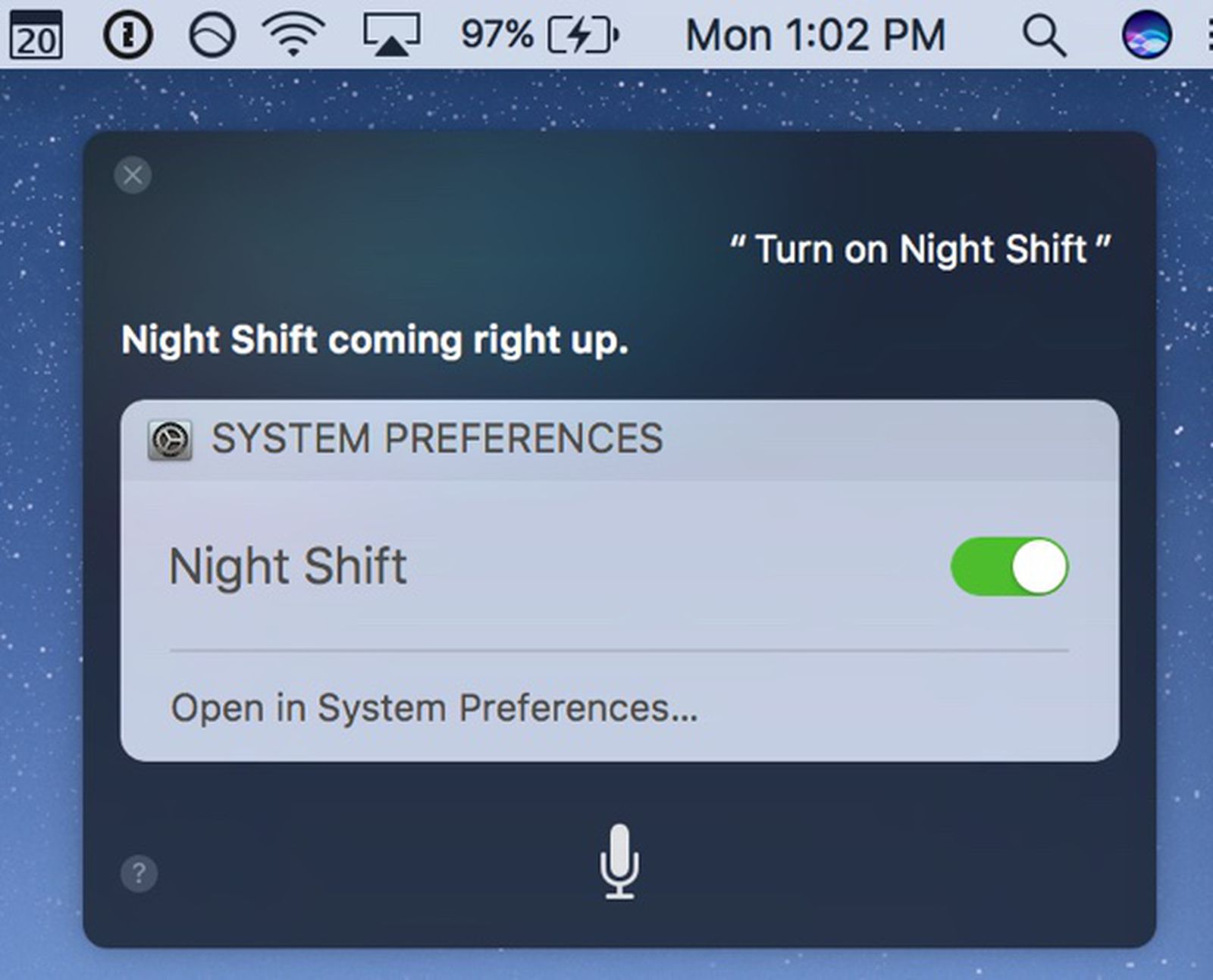 night shift for mac monitors