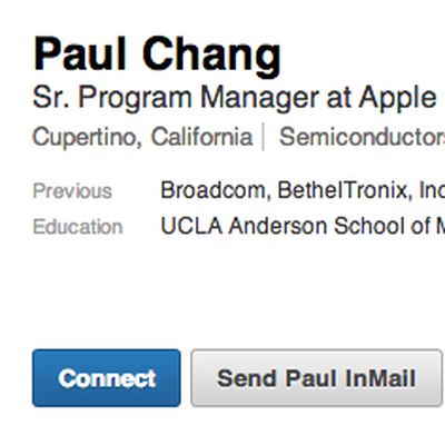 chang apple broadcom linkedin