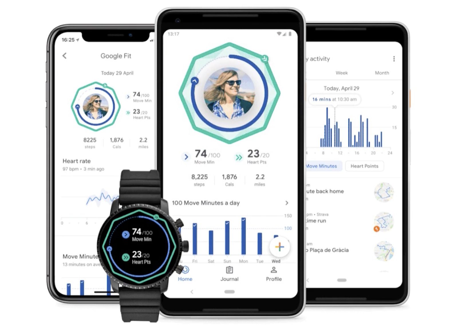 Google fit wear 2024 os heart rate