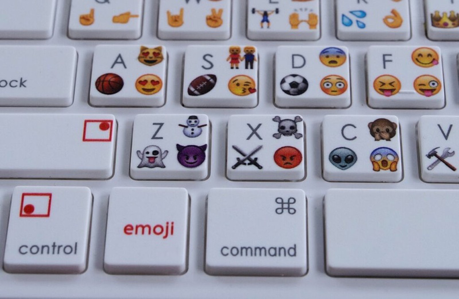 Physical emoji keyboard for macs and ios devices lets you type emoji 