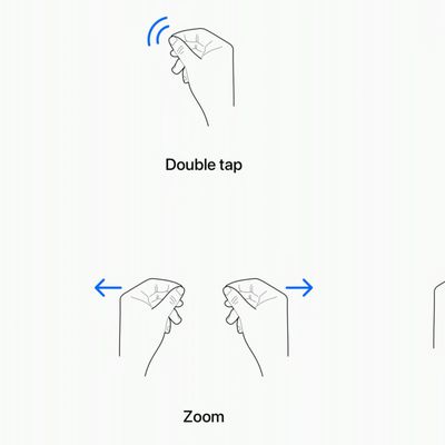 apple vision pro gestures