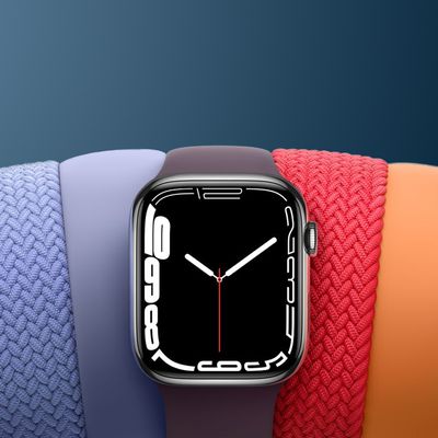 Apple Watch Series 7 Rainbow Crop Blue