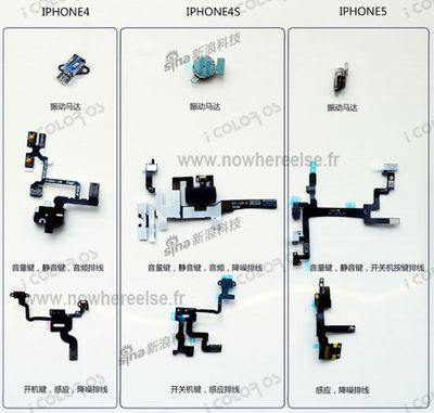iphone 4 4s 5 component comparison 2