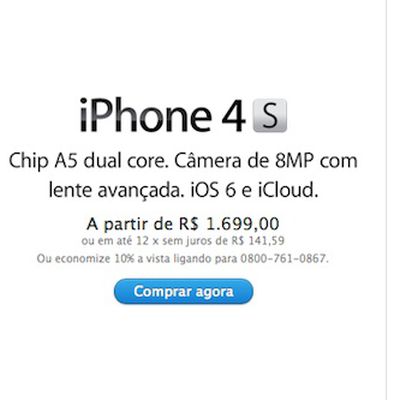iphone 4s brazil 1699