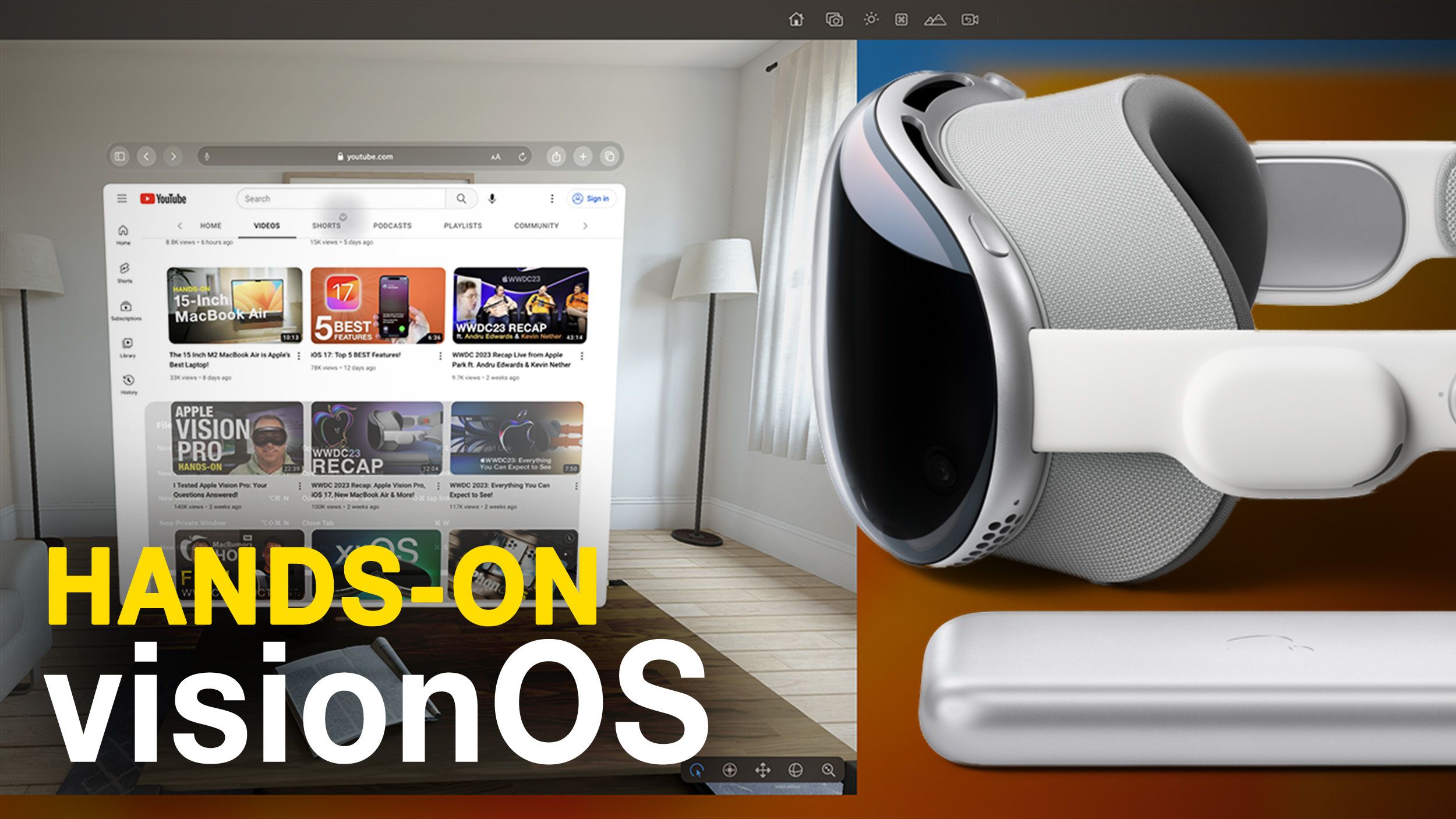 Video: A First Look at visionOS for the Apple Vision Pro