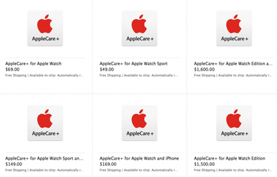 AppleCare+ Apple Watch Pricing