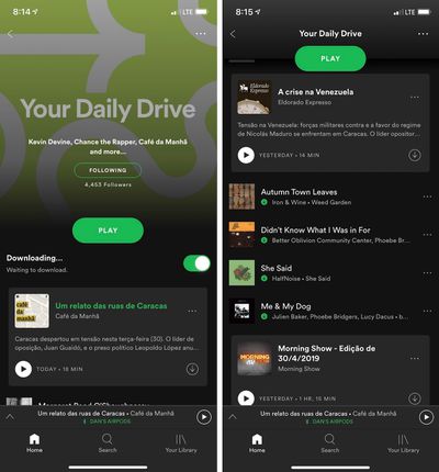 spotify daily drive