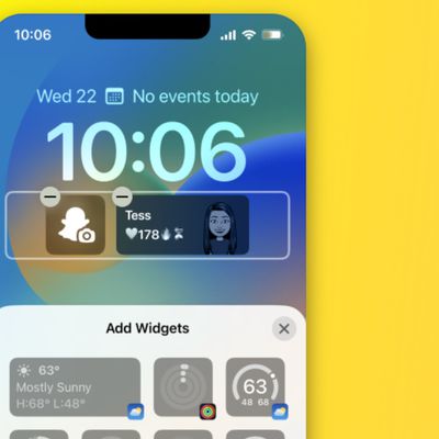 snapchat ios 16 widgets