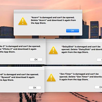 Damaged Mac App Store Apps