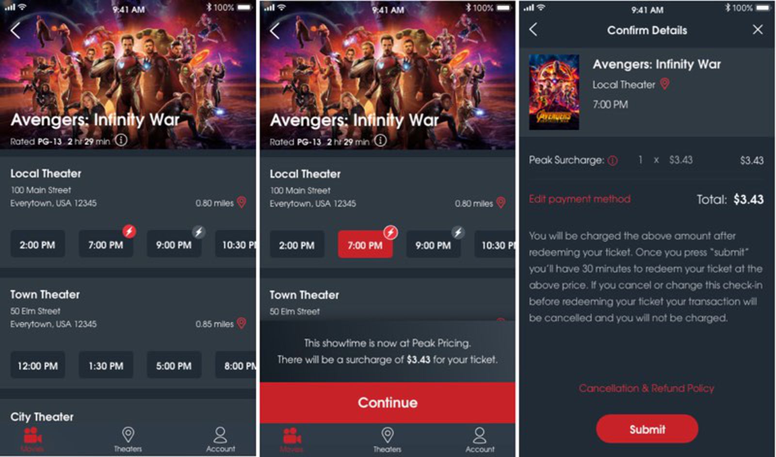 Confirm details. MOVIEPASS Returns: how to sign up, pricing details. From Now on Showtime.