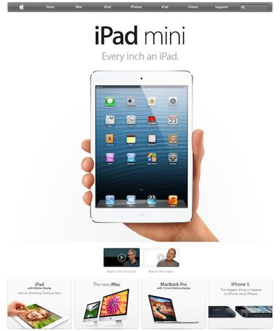 ipad mini uk apple front