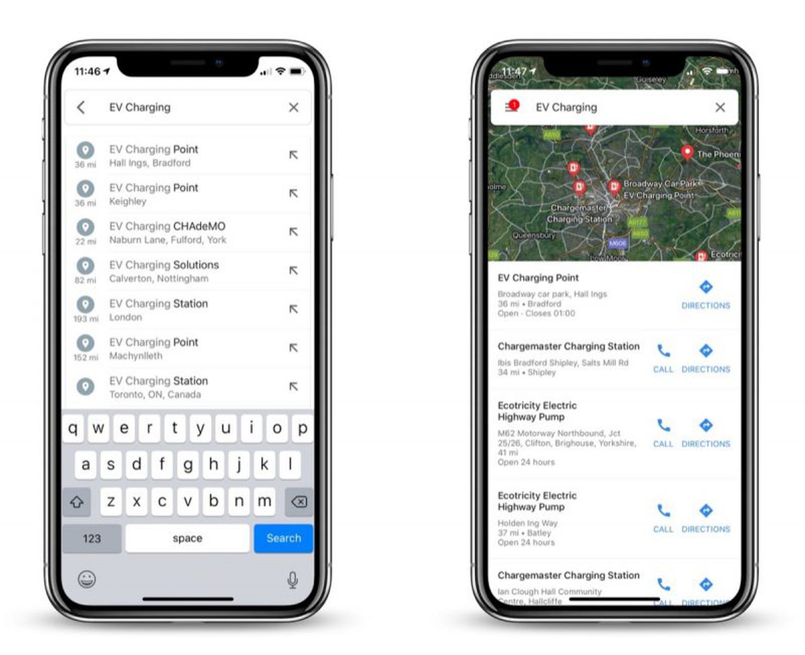 Google Maps Can Now Help Users - Google Maps Charging Stations 800x651 