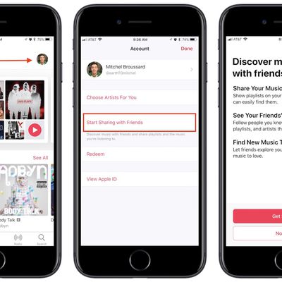 how to apple music friends 1