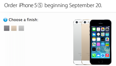 iPhone 5s Order