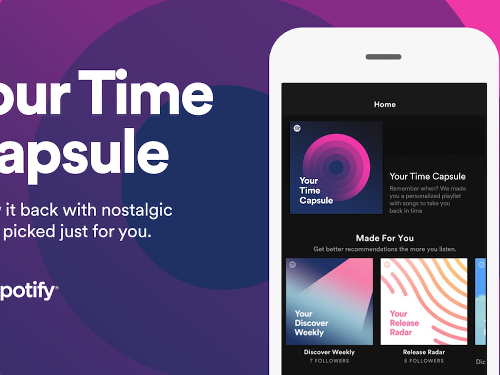 Spotify's 'Your Time Capsule' Playlist Surfaces Songs From Teens/Early Twenties - MacRumors