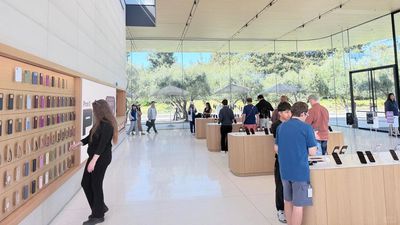 Apple Park Visitor Center New Tables