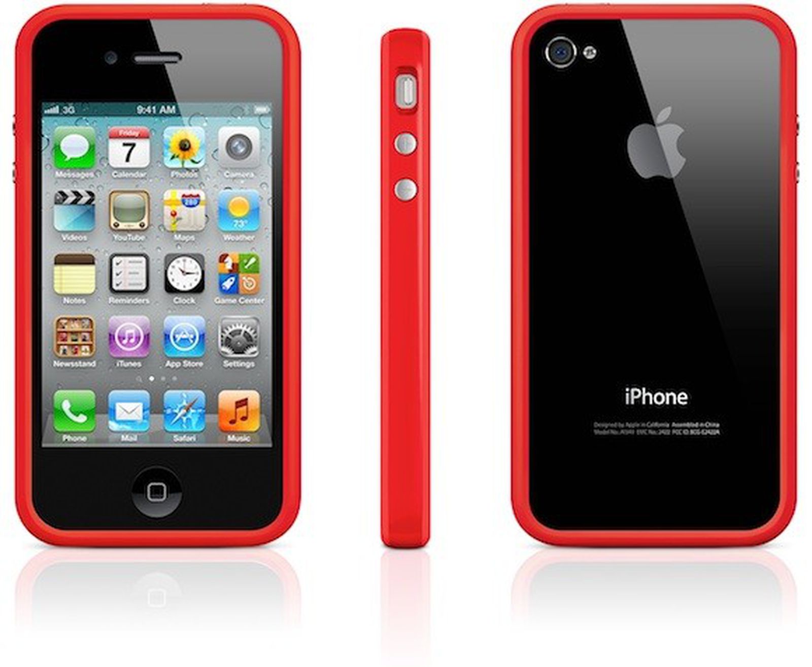 Айфон 4 в россии. Iphone 4s Red. Iphone 4 Red. Iphone 4 Bumper. Айфон 4s красный.
