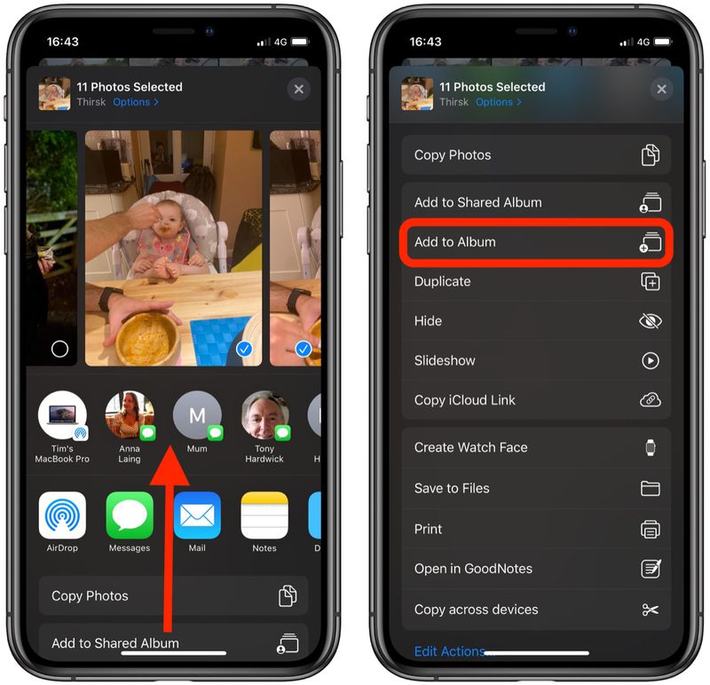 How to Add Several Photos to an Album in the Photos App in iOS 13 ...