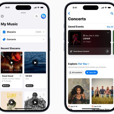 shazam concert app