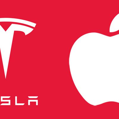 tesla apple logos