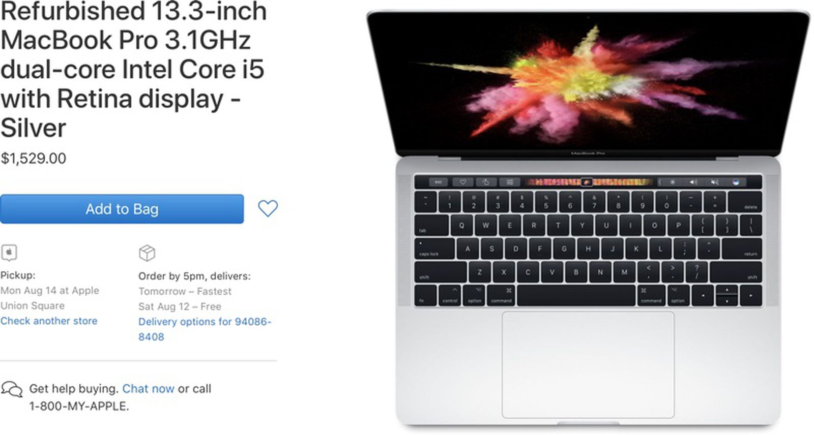 Apple Adds 2017 13-Inch MacBook Pro Models to Refurbished