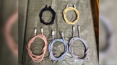 cables de colores surtidos para iphone 15