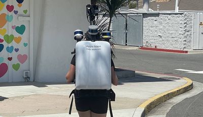 apple maps camera backpack