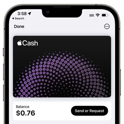 Richiesta di invio Apple Cash iOS 16