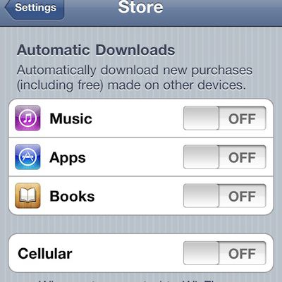 ios automatic downloads