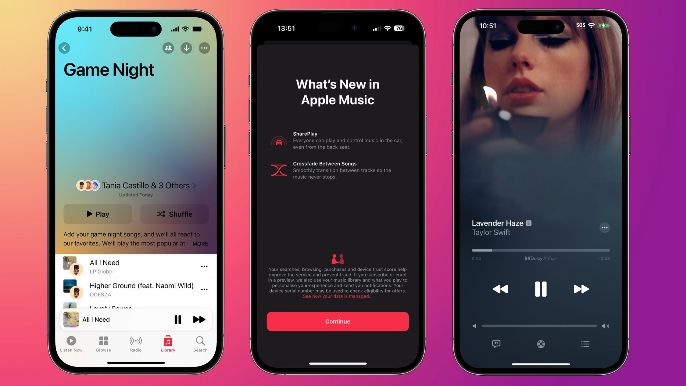 V iOS 17 Apple Music představuje Crossfade, seznamy skladeb pro spolupráci a nový hudební přehrávač