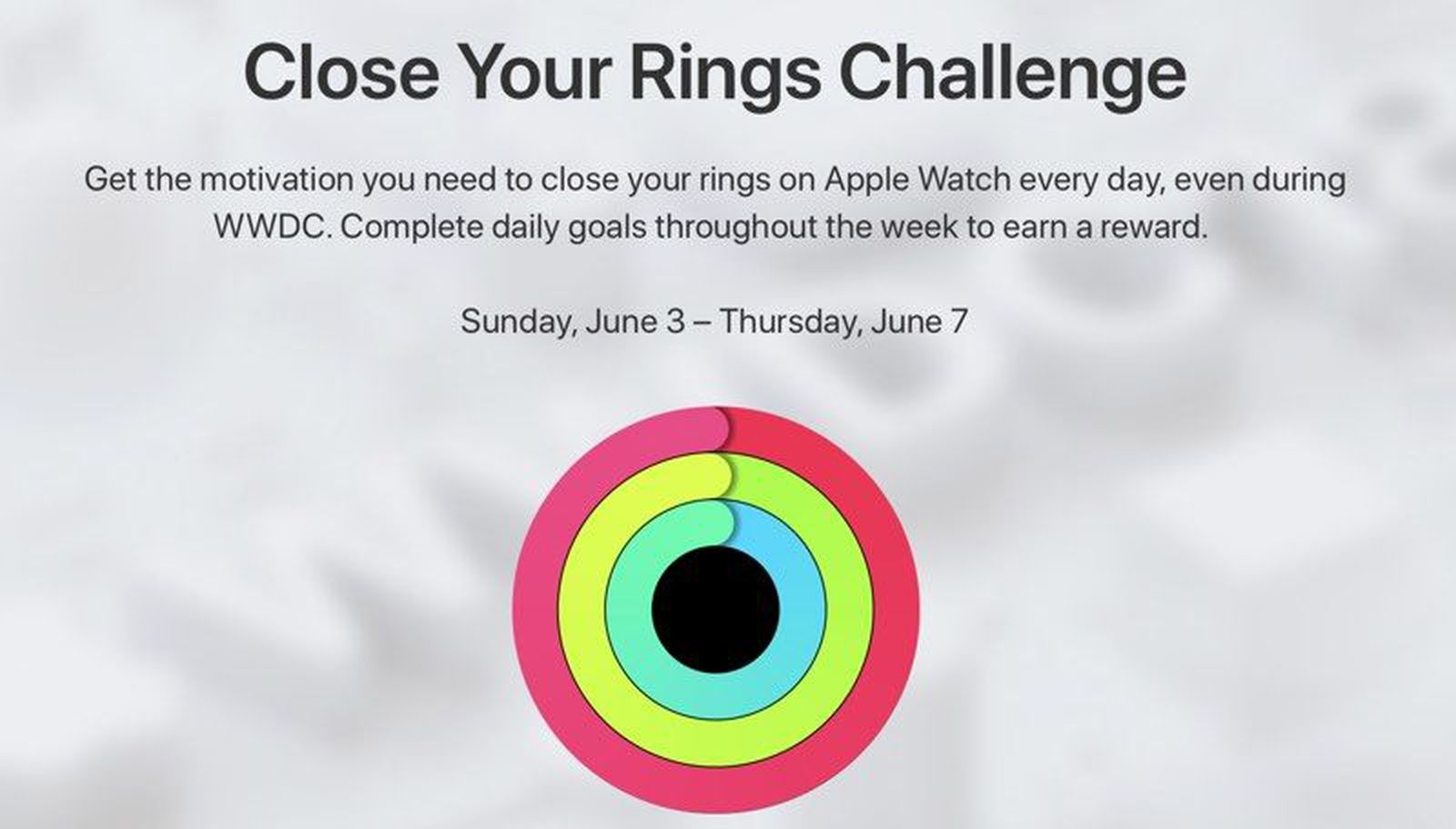 Apple Hosting Close Your Rings Apple Watch Activity Challenge