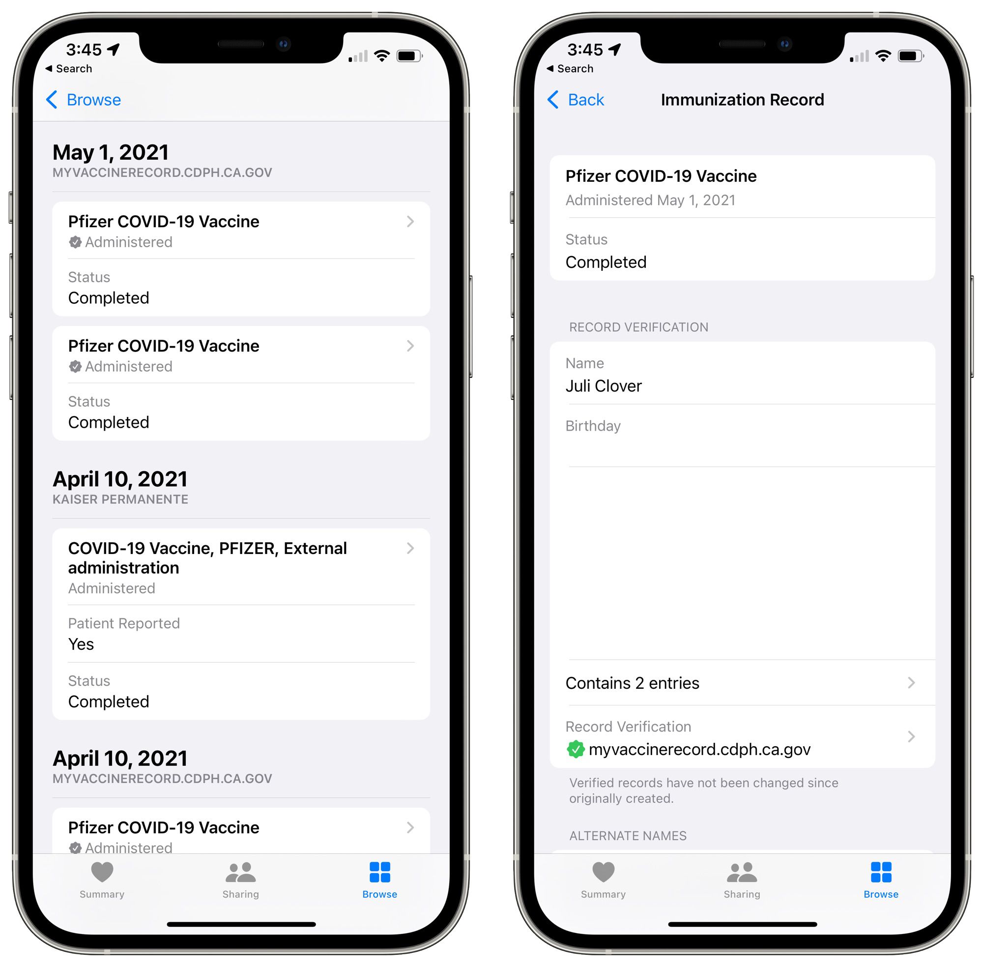 What's New With the Health App in iOS 15: Data Sharing, Lab Result ...