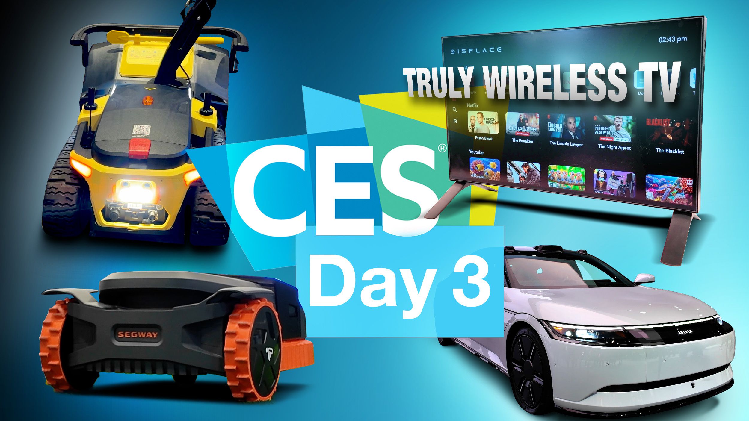 CES 2025 Day 3: Wireless TVs, Futuristic Electric Cars and More