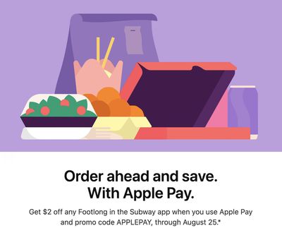 subway apple pay deal