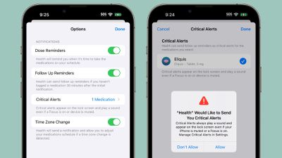 Recordatorios de seguimiento de medicamentos de la aplicación de salud iOS 17