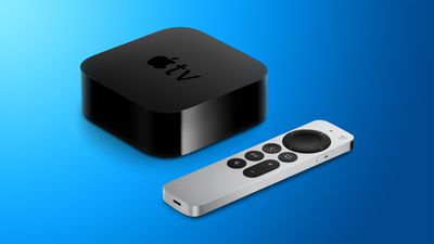 Apple TV 4k עיצוב כחול