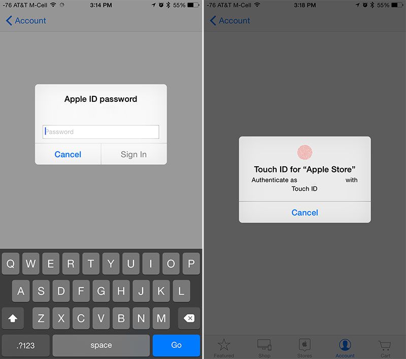 Apple Store App for iOS Updated With Touch ID Support, TwoStep