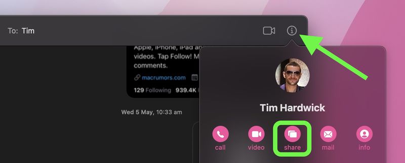 How to Share Your Screen Using Messages on Mac - MacRumors