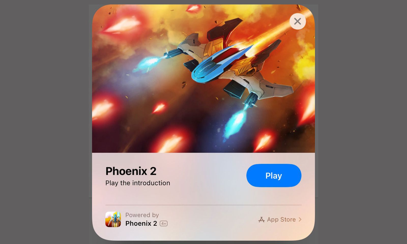 iOS 14: 'Phoenix 2' Space Shooter Delivers Playable Demo via App Clips -  MacRumors