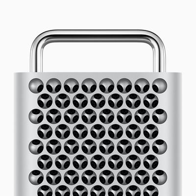 mac pro tower close up