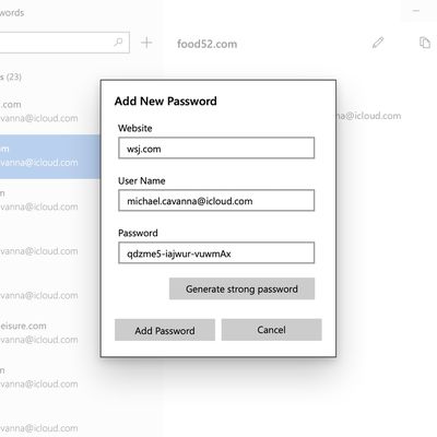 icloud windows strong password