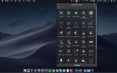 parallels toolbox mojave